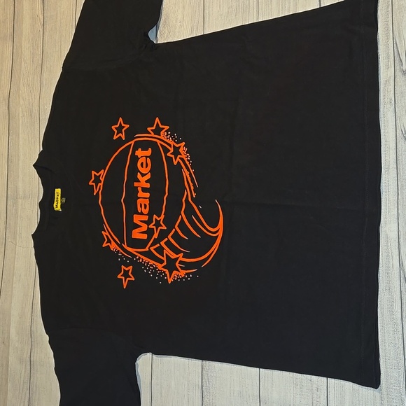 Market Men's Short Sleeve Cotton Graphic T-Shirt Black Size XL NWOT - Picture 1 of 8